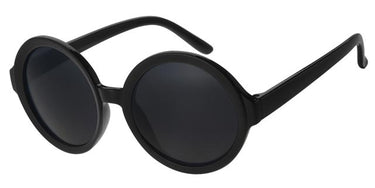 Round sunglasses for children 5-8 years - Black